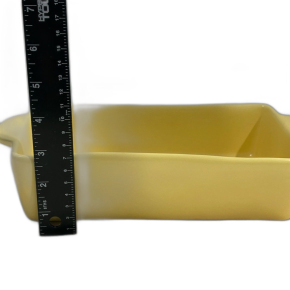 Rae Dunn Baking Dish HAPPY SPRING Yellow Artisan Collection by Magenta - Picture 11 of 12